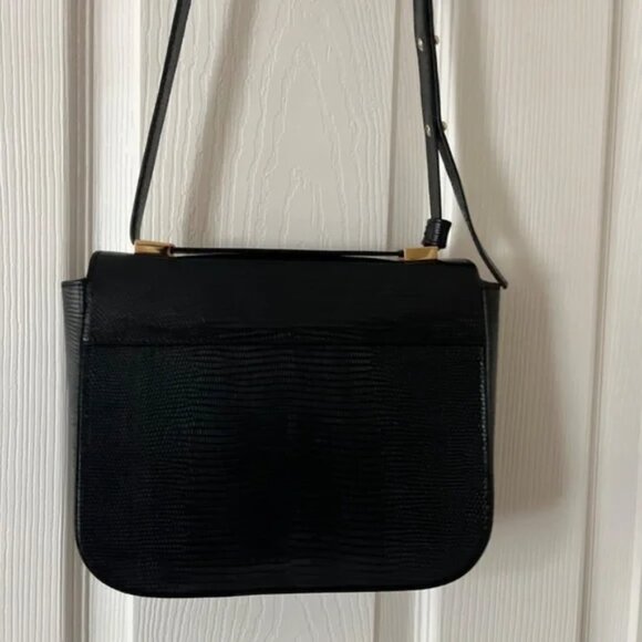 Demellier Vancouver crossbody bag (Authentic Croc/lizzard black) - Picture 3 of 9